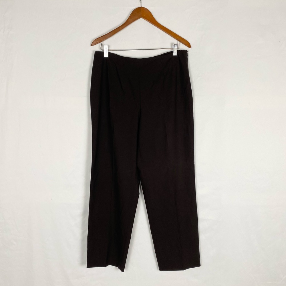 Piazza Sempione Wool Straight Leg Pant High Rise Work Business Size IT50
